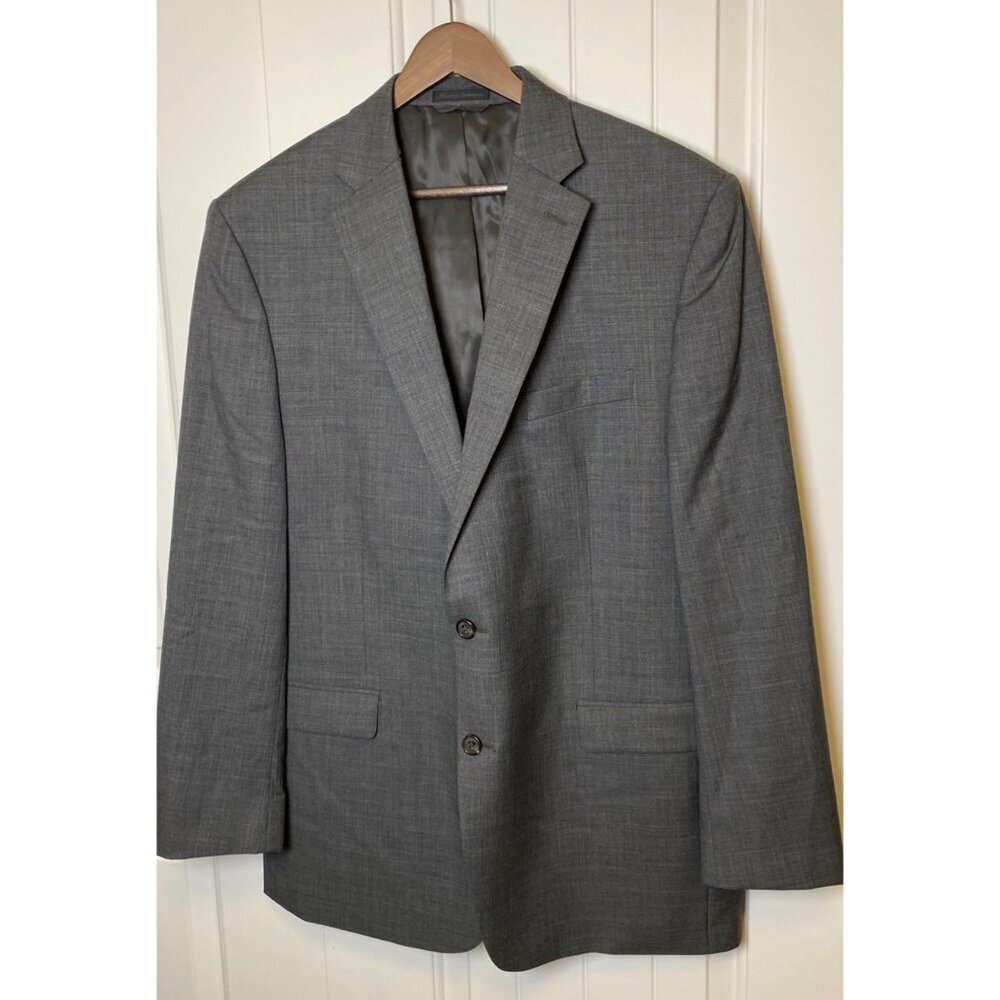 Lauren Ralph Lauren Mens 100% Wool Blazer Gray Size 44L